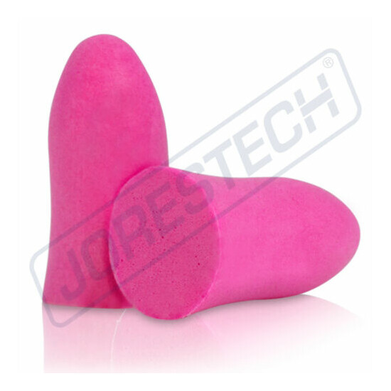 EarPlugs 50 Pair Pink Soft Foam Individually NRR 31DB Sleep Travel Noise image {3}