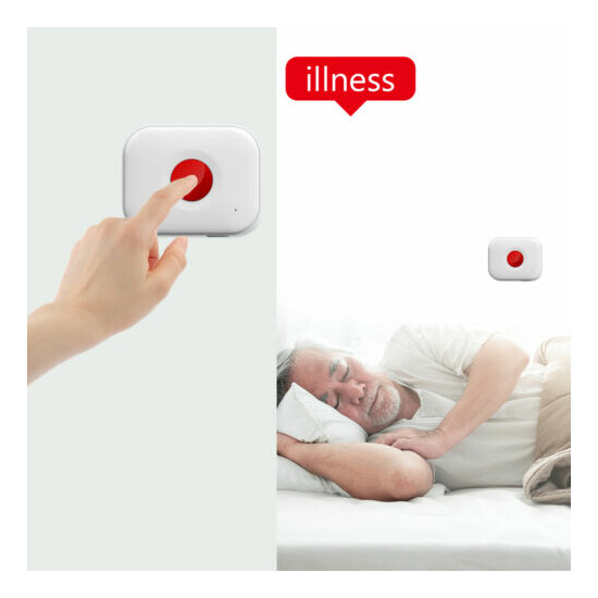 WiFi SOS Button Health Alert Personal Older Alarm Security Waterproof Tuya Alexa image {7}