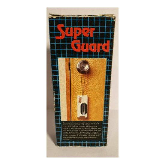 Vintage Super Guard Portable Alarm System. In Original Box. Made in Hong Kong  image {2}