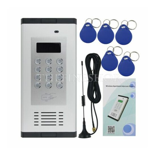 K6 Wireless Intercom System Security 2G Audio Intercom Gate Door Entry Access image {1}