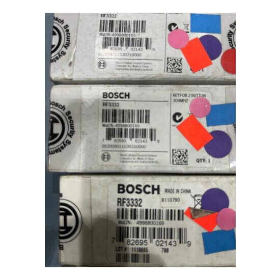 Bosch RF3332 KEYFOB 2 BUTTON 404MHZ ( lot 4 pc)  image {2}