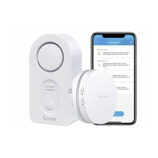 Govee Water Detector with wifi gateway, Audio Alerts And Smart App Alerts, Leak image {1}