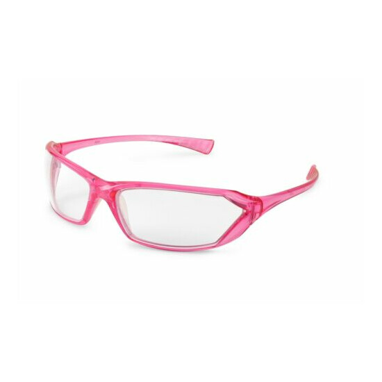 3 Pair/Pack Gateway Metro Pink Clear Safety Glasses Womens Crystal Z87+ image {4}