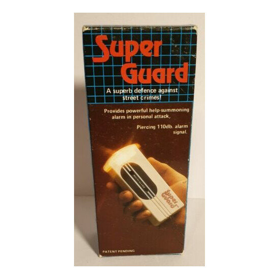 Vintage Super Guard Portable Alarm System. In Original Box. Made in Hong Kong  image {1}