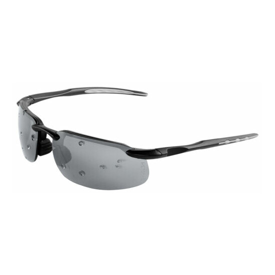 Bullhead Kingfish Silver Mirror Safety Glasses Sun Ballistic Rated Z87+ image {3}