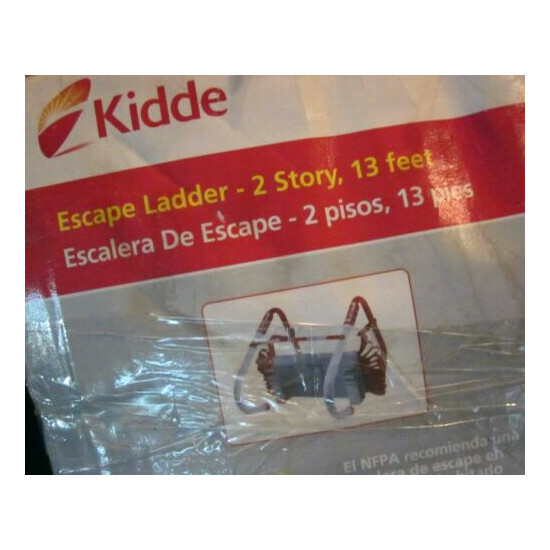 Kidde Fire Escape Ladder 2-Story 13 ft. Long 1000 lb. Load Capacity Tangle-Free image {1}