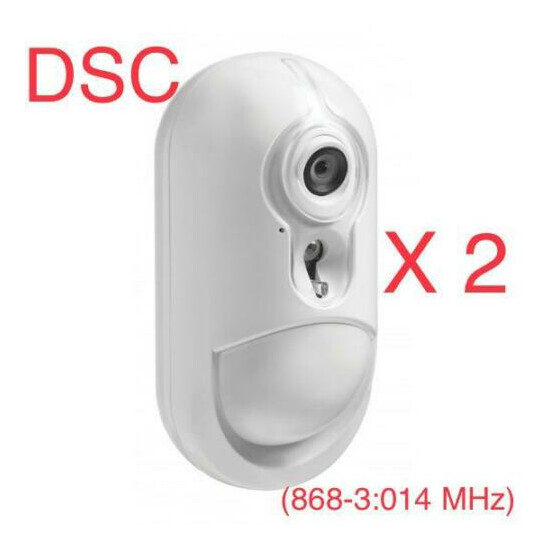 DSC Security Alarm System PACK OF 2 -PG8934 PowerG Wireless Camera PIR Detecto  image {2}