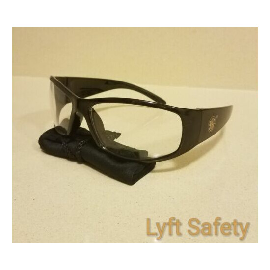 Smith & Wesson Elite Black Clear Anti-Fog Safety Glasses Eye Protection 2-Pair  image {2}
