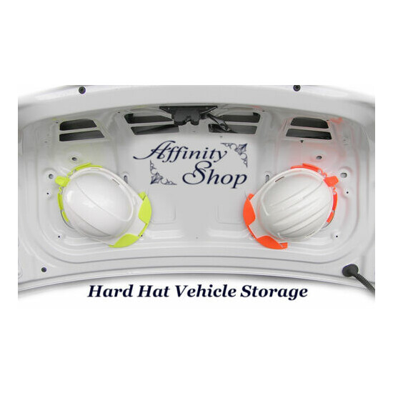 Hard Hat Holder Aus Made! Work Cap Safety Storage Fluro Yellow & Orange 1,3,5,10 image {2}