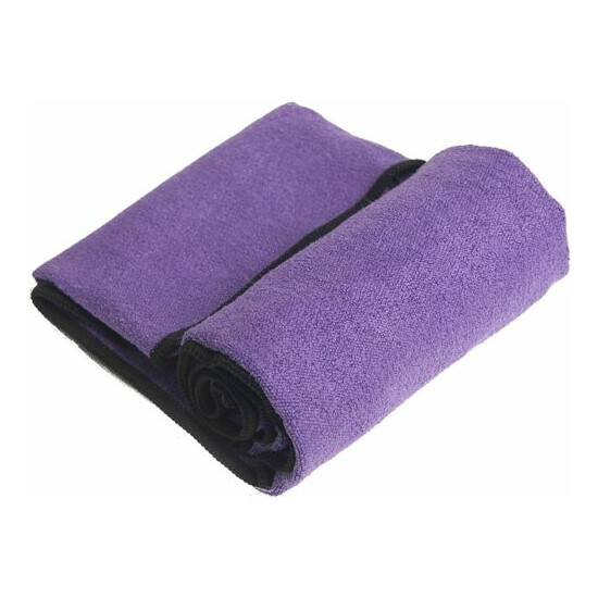 YogaRat Yoga Towel - 100% Microfiber - 15x24 in - Non-Slip - Absorbent -  image {2}