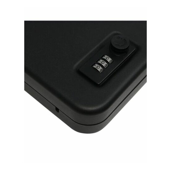 AmazonBasics Portable Security Case Lock Box Safe, Combination Lock, Large image {2}