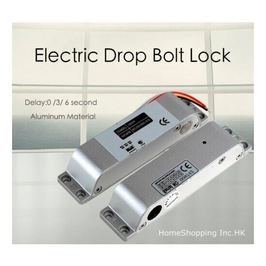 DC12V Electric Door Drop Bolt Lock NC Fail-Safe for Door Access Control 1800lbs image {2}