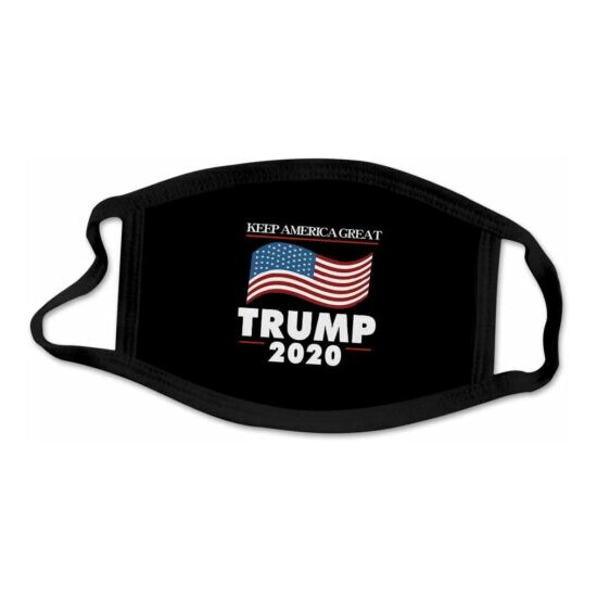 Trump 2020 Face Mask Protection MAGA Keep America Great Trump Face Reusable image {4}