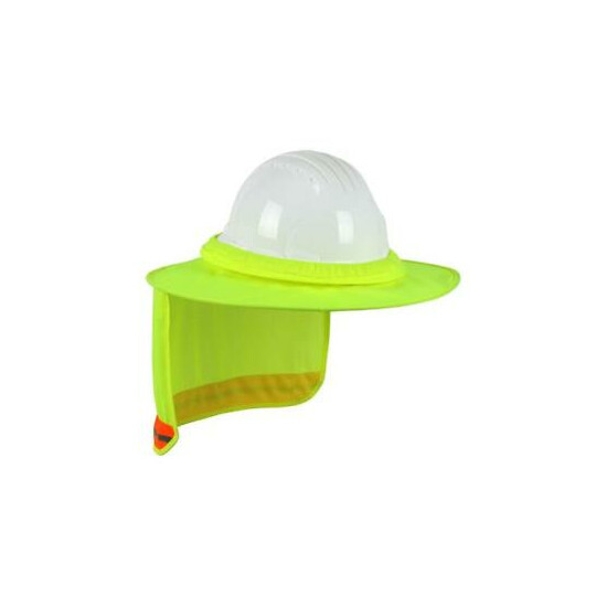 EZ-Cool Full Brim Hard Hat Visor and Neck Shade (Hi-Vis Yellow) image {1}