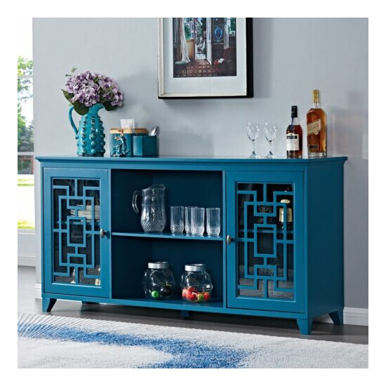 Wood Sideboard Buffet Entryway Table Accent Storage Cabinet Kitchen Cupboard  image {2}