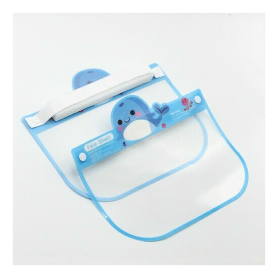 Kids Full Face Shield Mask Plastic Visor 10 PACK SHIELD Boy Girl Reusable School image {10}