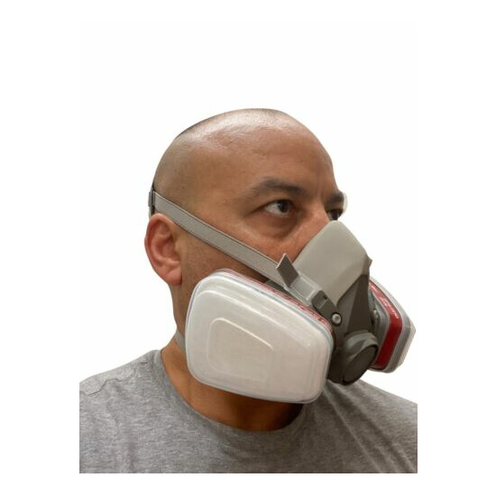 3D Half Face Respirator, LARGE, BRAND NEW, AUGUST 2020 STOCK, respirator paint image {10}