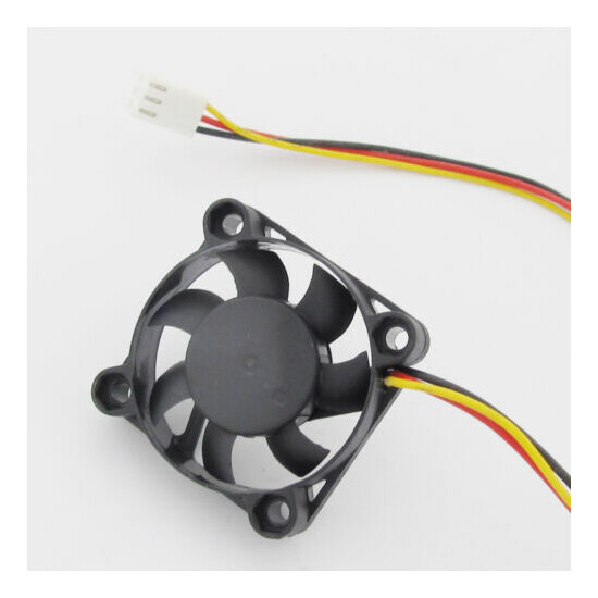 5pcs Brushless DC Cooling Fan 40x40x10mm 40mm 4010 7 blades 12V 3pin Connector image {2}