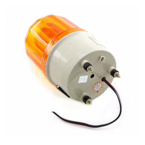 Rotary LED Strobe Alarm Lamp Light Siren LED Warning Light Belt Voice 220/48/12V image {6}