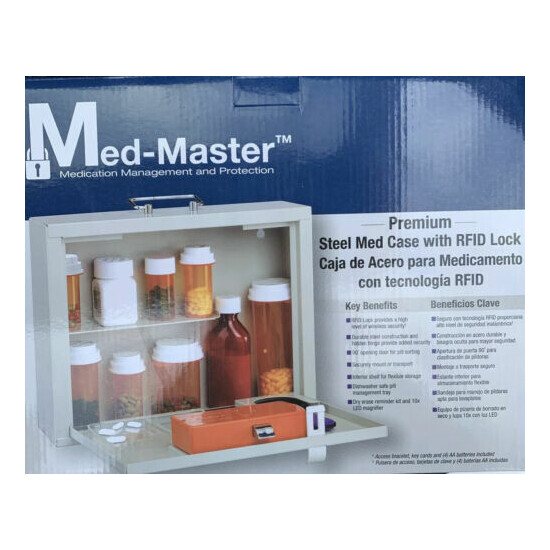 MMF Med Master RFID Premium Steel Medication Case (mmf-201906206) (mmf201906206) image {1}