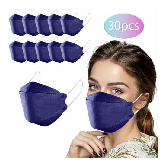 5/100X Adult Outdoor Mask Droplet And Haze Prevention Fish Non Woven Face Masks image {10}