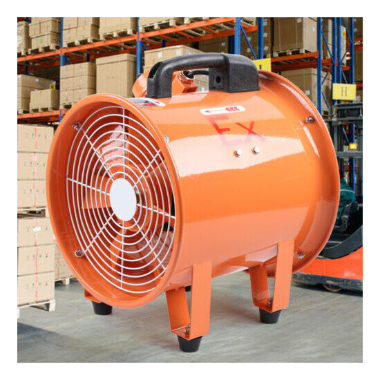 12" Tube Axial Fan- 1/2 Hp- 1 Phase- 2,191 CFM - Ventilator Explosion Proof 110V image {4}