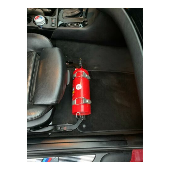 BMW 3 series E46 M3 F4 Fabrication Fire extinguisher mount holder bracket Thumb {3}