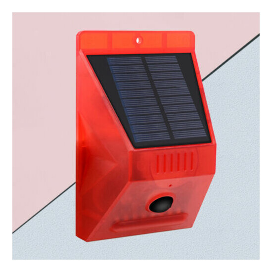 4 Mode Outdoor Solar Sound & Light Alarm Motion Sensor with Motion Detector image {1}