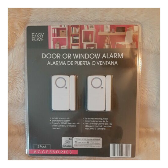 Easy Home Door Or Window Alarm 2-Pack New & Sealed image {1}