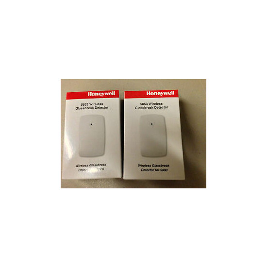 2 LOT Honeywell 5853 Wireless Glass Break Detector Ademco NEW image {1}
