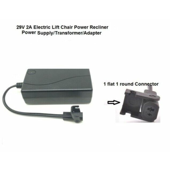 29V 2A 2-Prong AC Adapter For Lift Chair / Power Recliner electric Sofa armchair image {1}