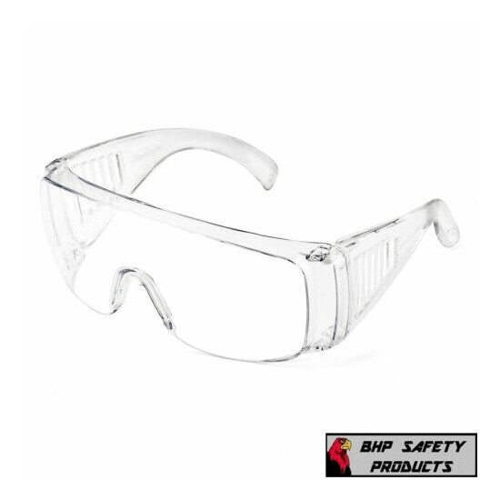 Clear Vented Safety Goggles Glasses for Work Lab Outdoor Eye Protection (1 Pair) image {1}