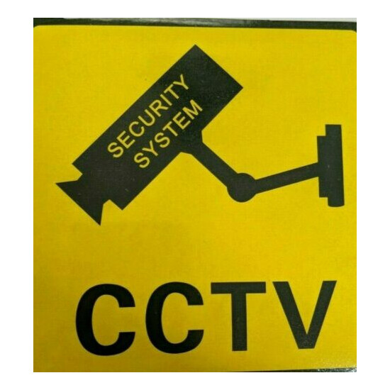 15 Security Camera CCTV Surveillance Sticker 2 sizes Video Warning Decal Notice image {2}