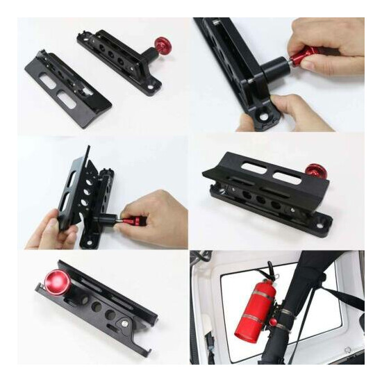 Adjustable Car Roll Bar Fire Extinguisher Holder For Jeep Wrangler TJ YJ JK CJ Thumb {5}