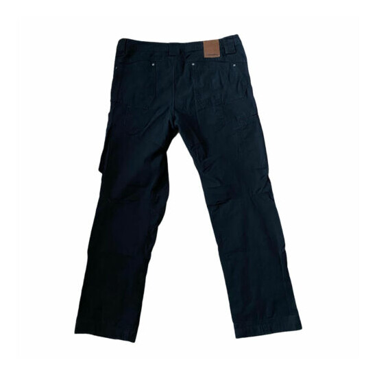  KING GEE Men's Pants black Canvas size 97R cotton 12 pockets narrow fit PRA VGC image {2}