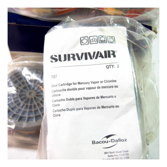 Honeywell Survivair T100600 T-Series Respirator Cartridge (MV/CL) - Box of 6 image {4}