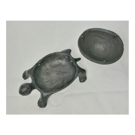 Cast Iron Garden Turtle Trinket, Key Box image {4}
