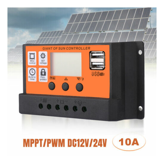 20/30/60/100A Solar Panel Regulator Charge Controller 12/24V Auto Focus Tracking image {3}