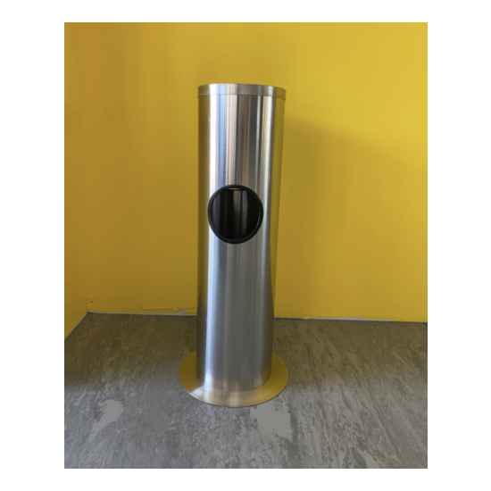 Stainless Steel Wipes Dispenser with Trash Can image {7}