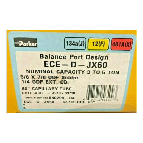 PARKER ECE-D-JX60 THERMOSTATIC Refrigeration Expansion Valve (60 INCH TUBE) image {1}