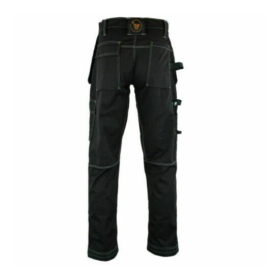 WrightFits Mens Cargo Work Trousers Combat Heavy Duty Knee Pads Pockets - WWDT image {6}