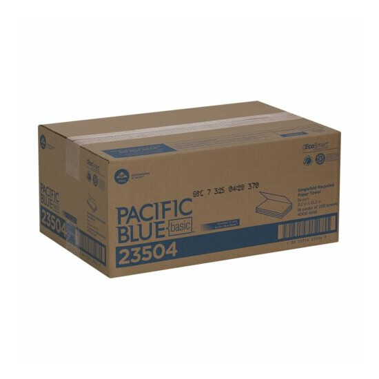 Pacific Blue Basic Single-Fold Paper Towel 23504 16 Pack(s) 250 Towels/ Pack image {5}