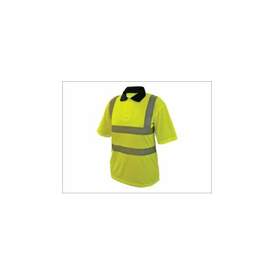 Scan - Hi-Vis Yellow Polo Shirt - XL image {1}