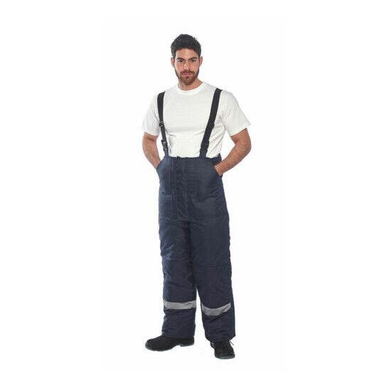 Portwest CS11 ColdStore Quilt Lined Polyester Reflective Pants with 6 Pockets image {6}