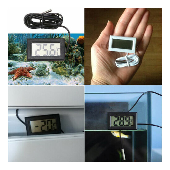 1Pc Mini Electronic Thermometer LCD Display Digital Thermometer Water Temp Gauge image {2}