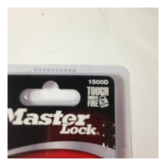 Master Lock Anti-Shim 3-Digit Combination Lock #1500D Black image {2}