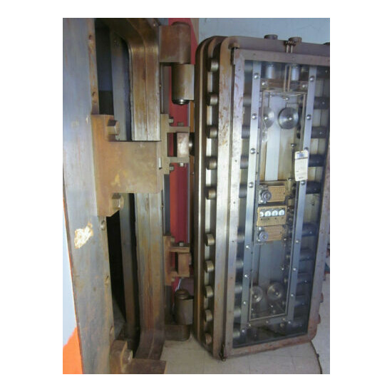 antique Mosler Bank vault Door & trim old Bank Thumb {7}