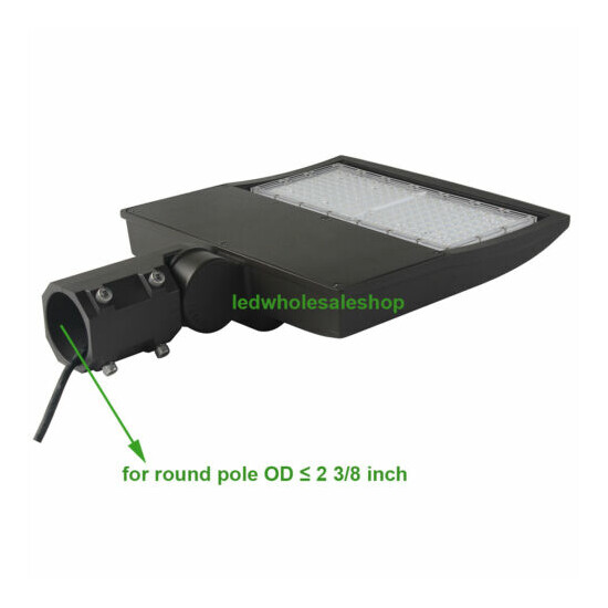 450W MH Equiv. 150W LED Shoe box Lights with Slip Fitter Mount for Parking Lot  Thumb {2}