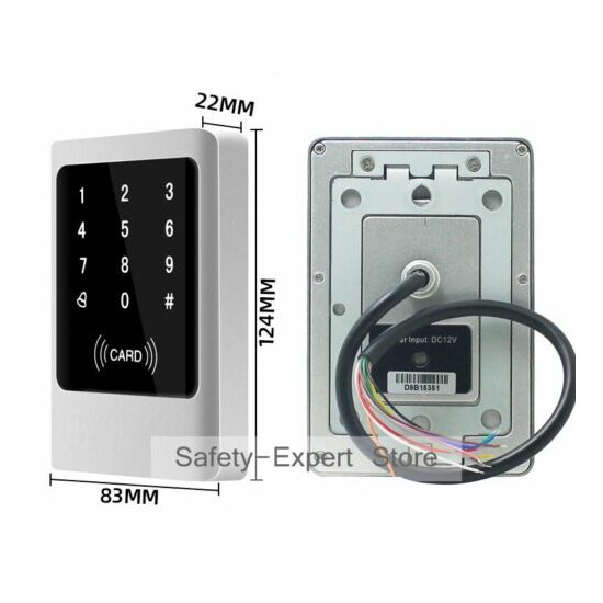 IP68 Waterproof Touch RFID Card&Password Door Access Control Keypad+Wiegand26 image {4}