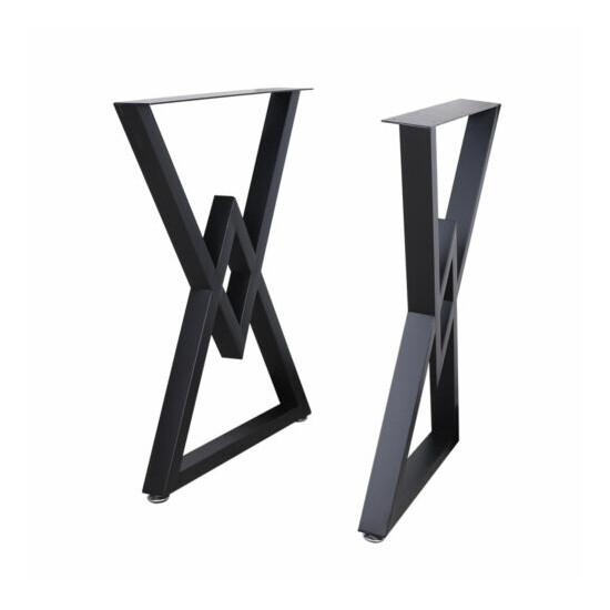 2 PCS 27'' 28" Metal Furniture Legs Industrial Dining Coffee Table Leg Rustic image {7}